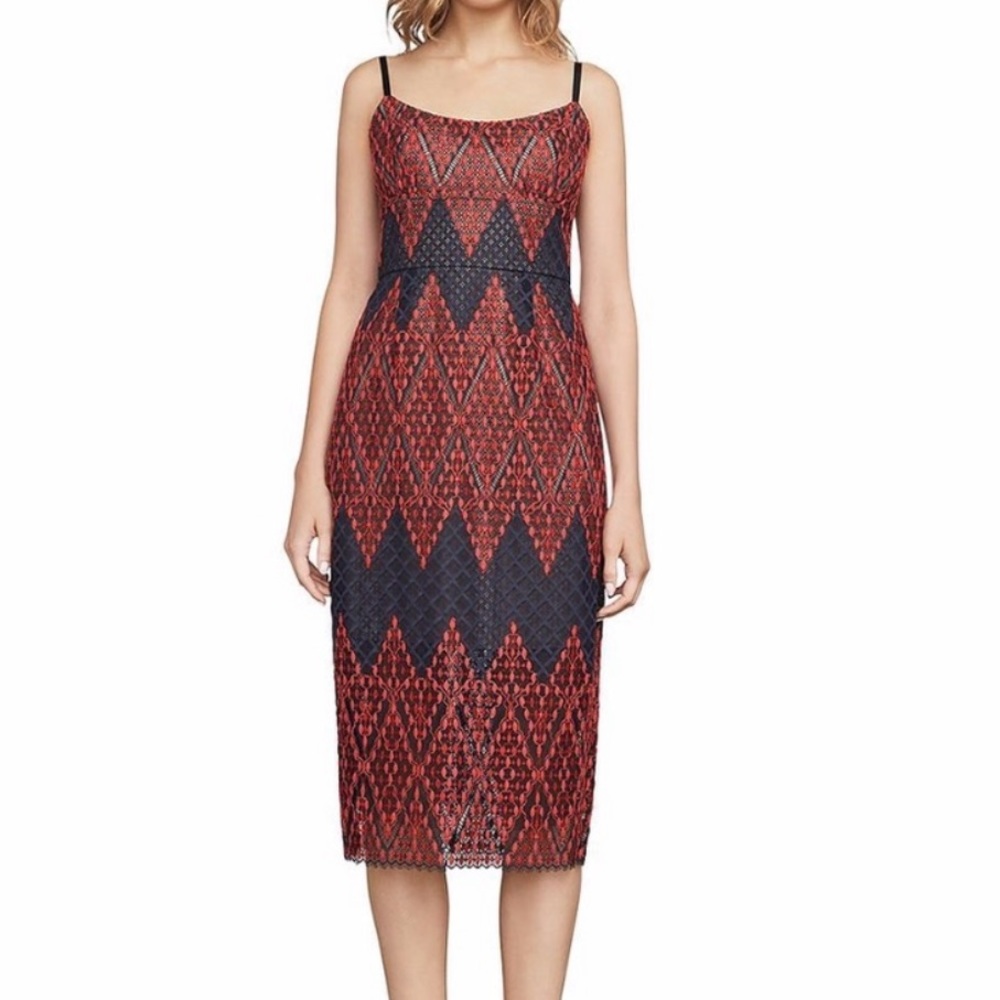 BCBG MAX AZRIA Alese midi cocktail dress brand new with tags